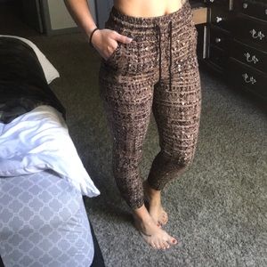 High waisted joggers